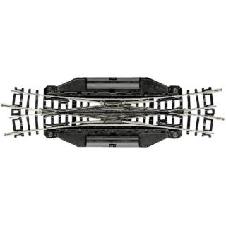 22246 N Fleischmann rails (zonder ballastbed) Engels wissel, Elektrisch 129.8 mm 15 ° 1 stuk(s)