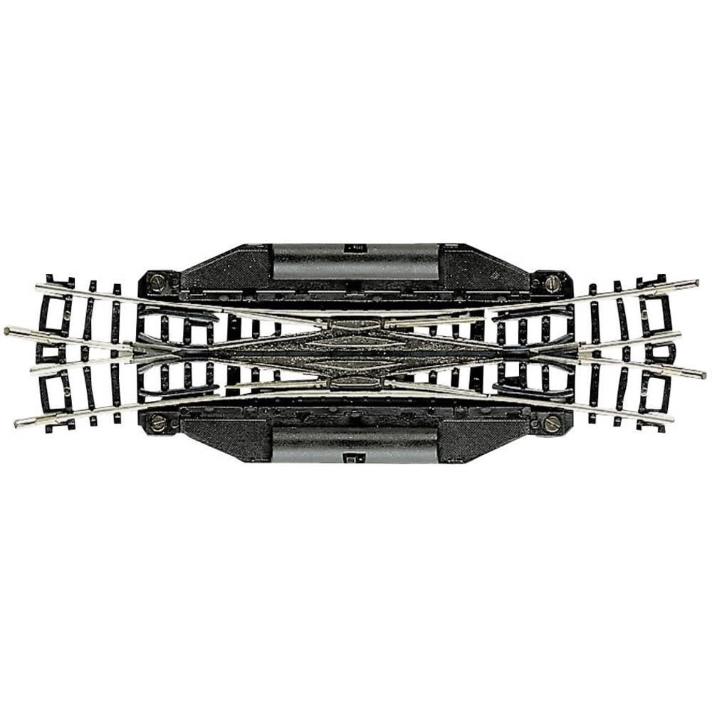 22246 N Fleischmann rails (zonder ballastbed) Engels wissel, Elektrisch 129.8 mm 15 ° 1 stuk(s)