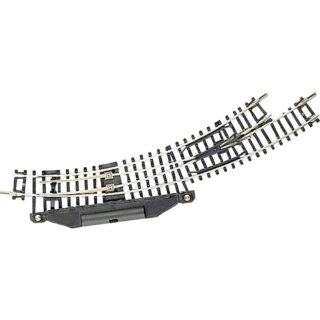 N Fleischmann rails (zonder ballastbed) 22273 Gebogen wissel, Elektrisch, Links 194.6 mm 42 ° 194.6 mm, 228.2 mm 1 stuk(s)