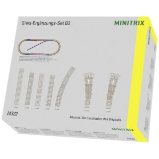 N Minitrix rails 14322 Uitbreidingsset, Betonnen dwarsliggers 1 stuk(s)