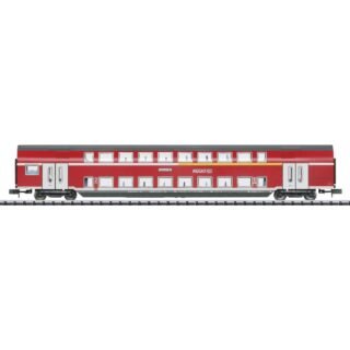 MiniTrix Hobby 18055 N dubbeldeksrijtuig 1e/2e klas Van de DB AG 1e/2e Klasse, DABZ