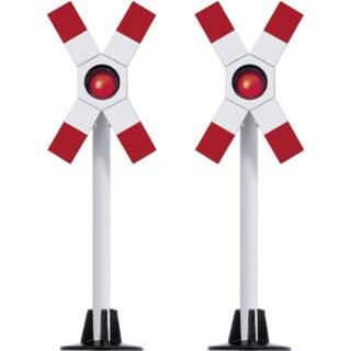 Busch 5928 H0 Waarschuwingsknipperinstallatie Met knipperschakeling Kant-en-klaar model