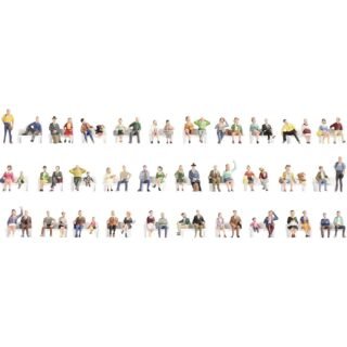 NOCH 46071 TT Megavoordeelset figuren Geverfd, Zittend
