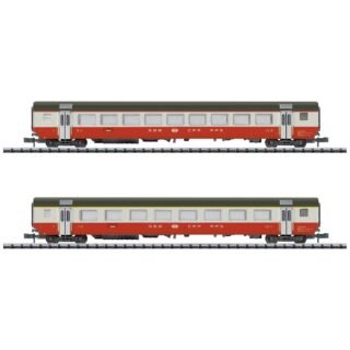 MiniTrix 18721 N set van 2 personenrijtuigen Swiss Express van de SBB Set 2