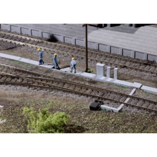 Auhagen 41620 H0 kabelgoten en 5 schakelkasten Bouwpakket