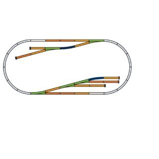 H0 Piko A-rails 55330 Uitbreidingsset Set D 205 cm 1 set(s)