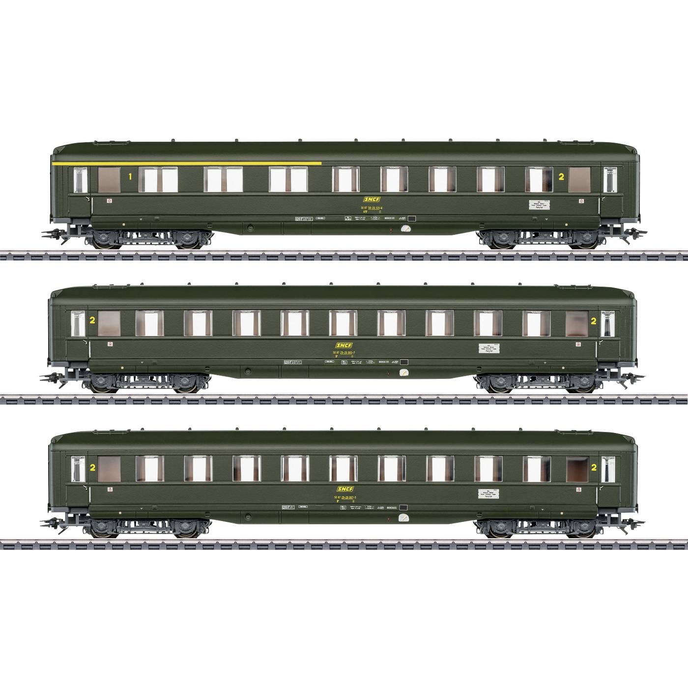 Märklin 043230 H0 3-delige set personenrijtuigen van de SNCF