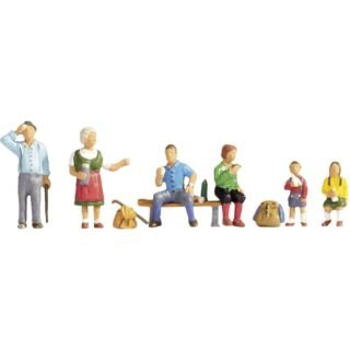 NOCH 15872 H0 Wandelaars figuren Geverfd, Staand