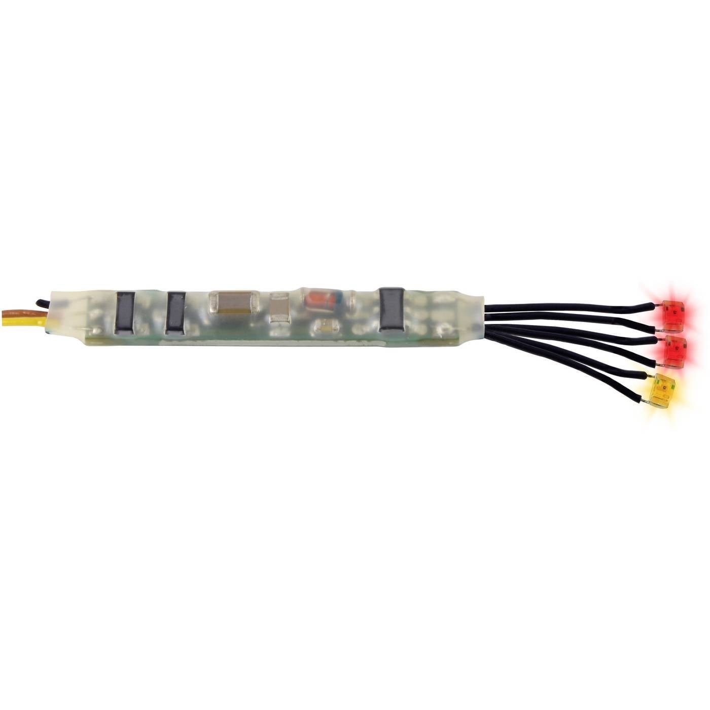 Viessmann Modelltechnik 5273 Mikro-Blinkelektronik rot-gelb Feuer, 3 LEDs Knipperelektronica Brandsimulatie Instelbare knipperfrequentie 1 stuk(s)