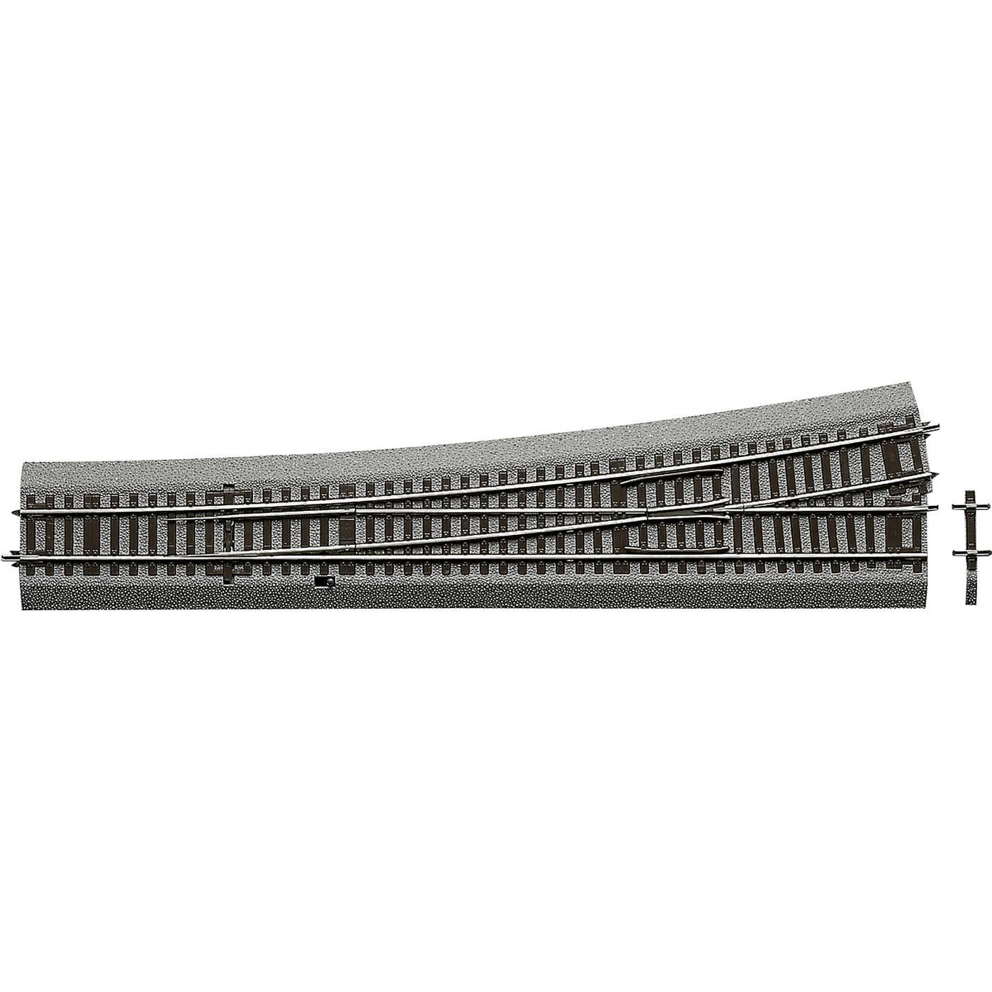 H0 RocoLine (met ballastbed) 42582 Wissel, Links 345 mm 1 stuk(s)