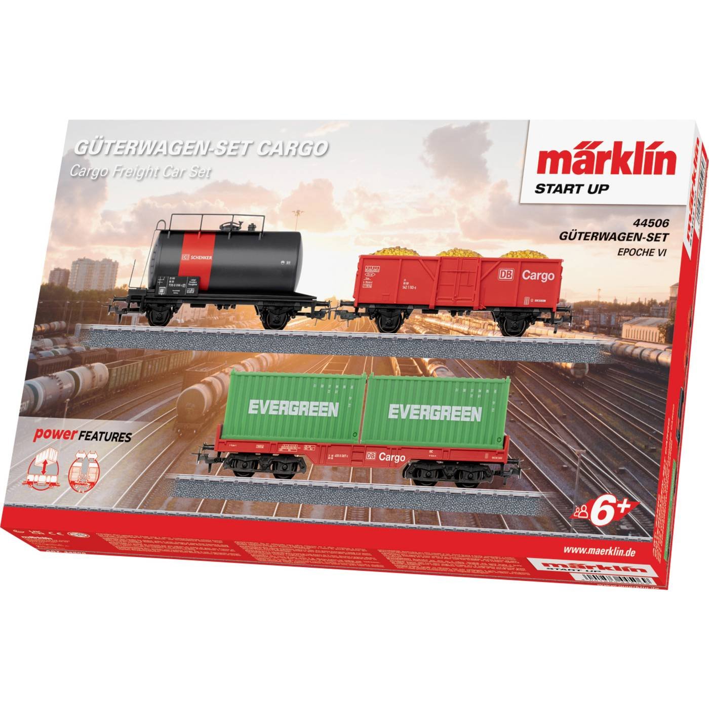 Märklin Start up 044506 Goederenwagen, Ketelwagen, Containerwagen AC
