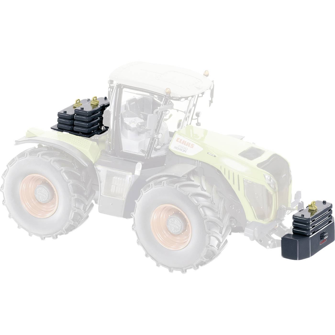 Wiking 077855 Schaal 1 Voertuigaanbouw Claas Ballastgewichten voor Xerion