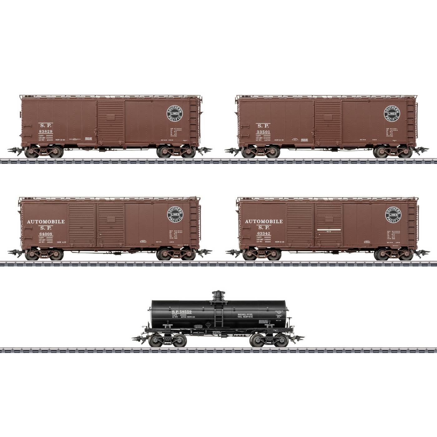 Märklin 045667 Goederenwagen AC H0 US goederenwagon-set „Southern Pacific” - 5-delig