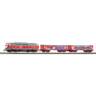 PIKO 57032 Startset kids goederentrein BR 218 DB AG met twee open goederenwagens Eaos