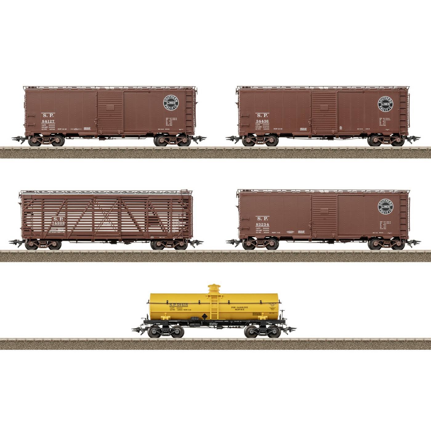 TRIX T24915 Goederenwagen DC H0 US goederenwagon-set „Southern Pacific” - 5-delig
