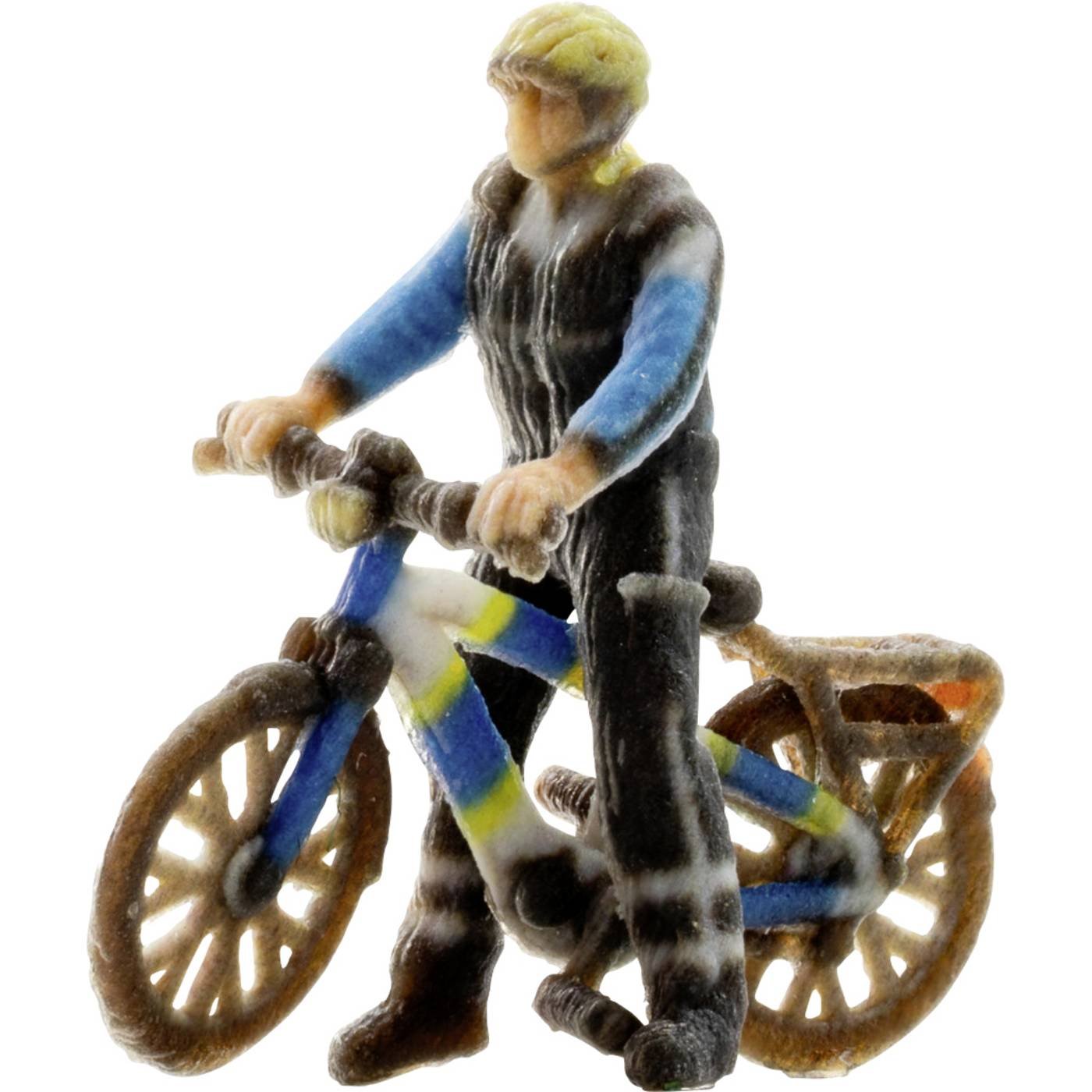 NOCH 0010610 H0 3D-Master fietspolitieagent figuren 3D-printmodel, Kant-en-klaar model, Kunststof model, Staand