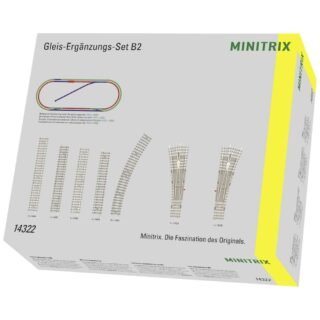 N Minitrix rails 14322 Uitbreidingsset, Betonnen dwarsliggers 1 stuk(s)