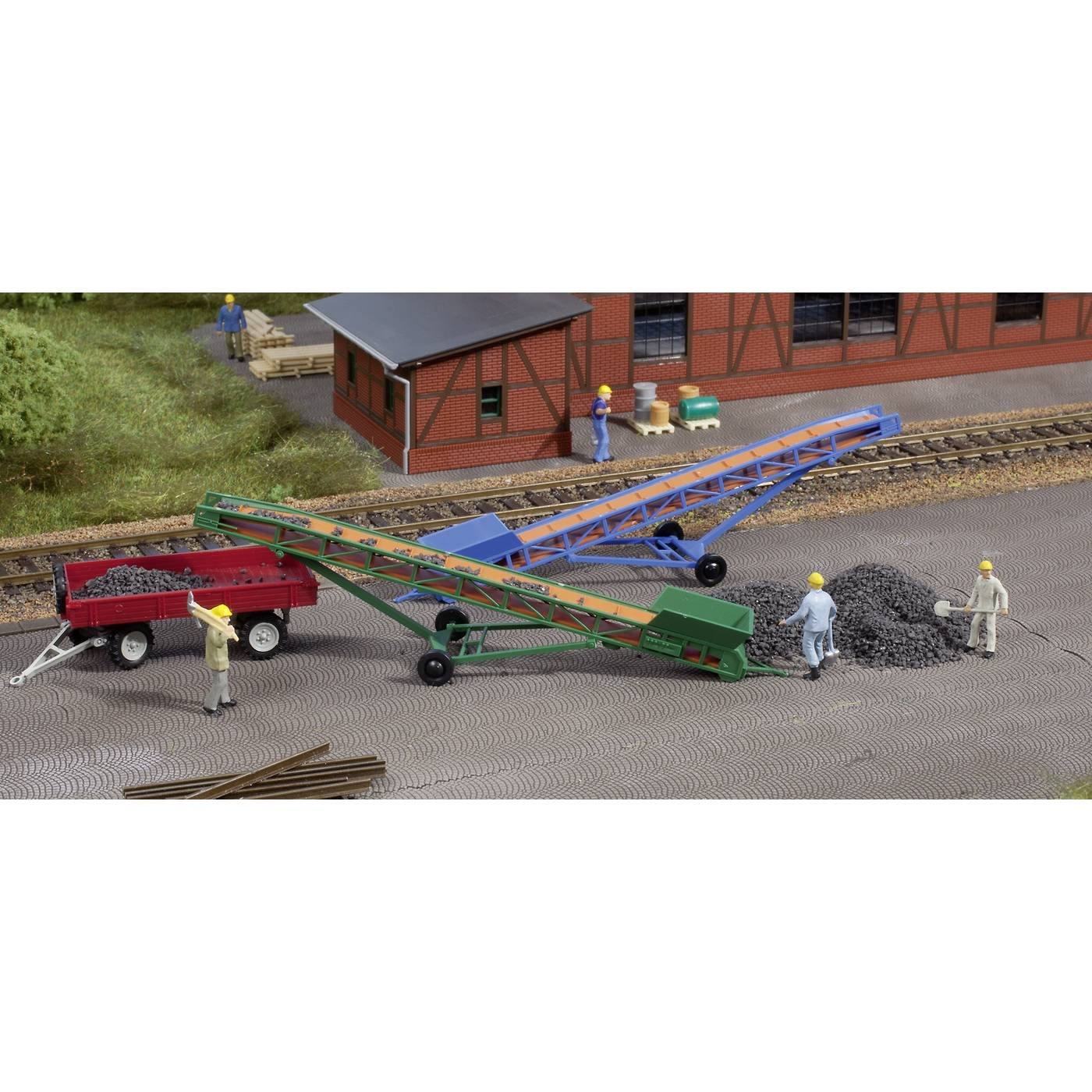 Auhagen 44640 N transportband (2 stuks) Bouwpakket