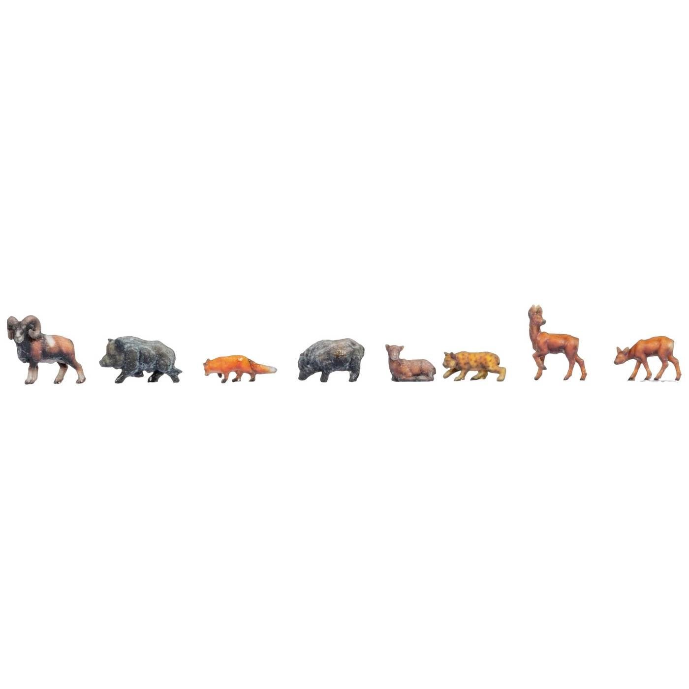 NOCH 44543 Z Bosdieren figuren Geverfd, Staand, Zittend
