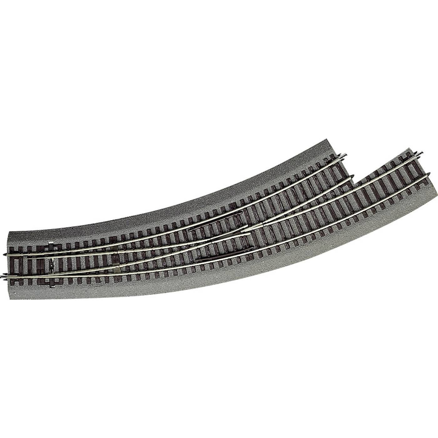 H0 RocoLine (met ballastbed) 42572 Gebogen wissel, Links 1 stuk(s)