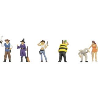 NOCH 0015859 H0 Carnaval figuren Kant-en-klaar model, Kunststof model, Handbeschilderd, Zittend, Staand, In beweging