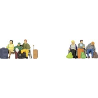 NOCH 0036213 N Zittende reizigers figuren Kant-en-klaar model, Kunststof model, Handbeschilderd, Zittend