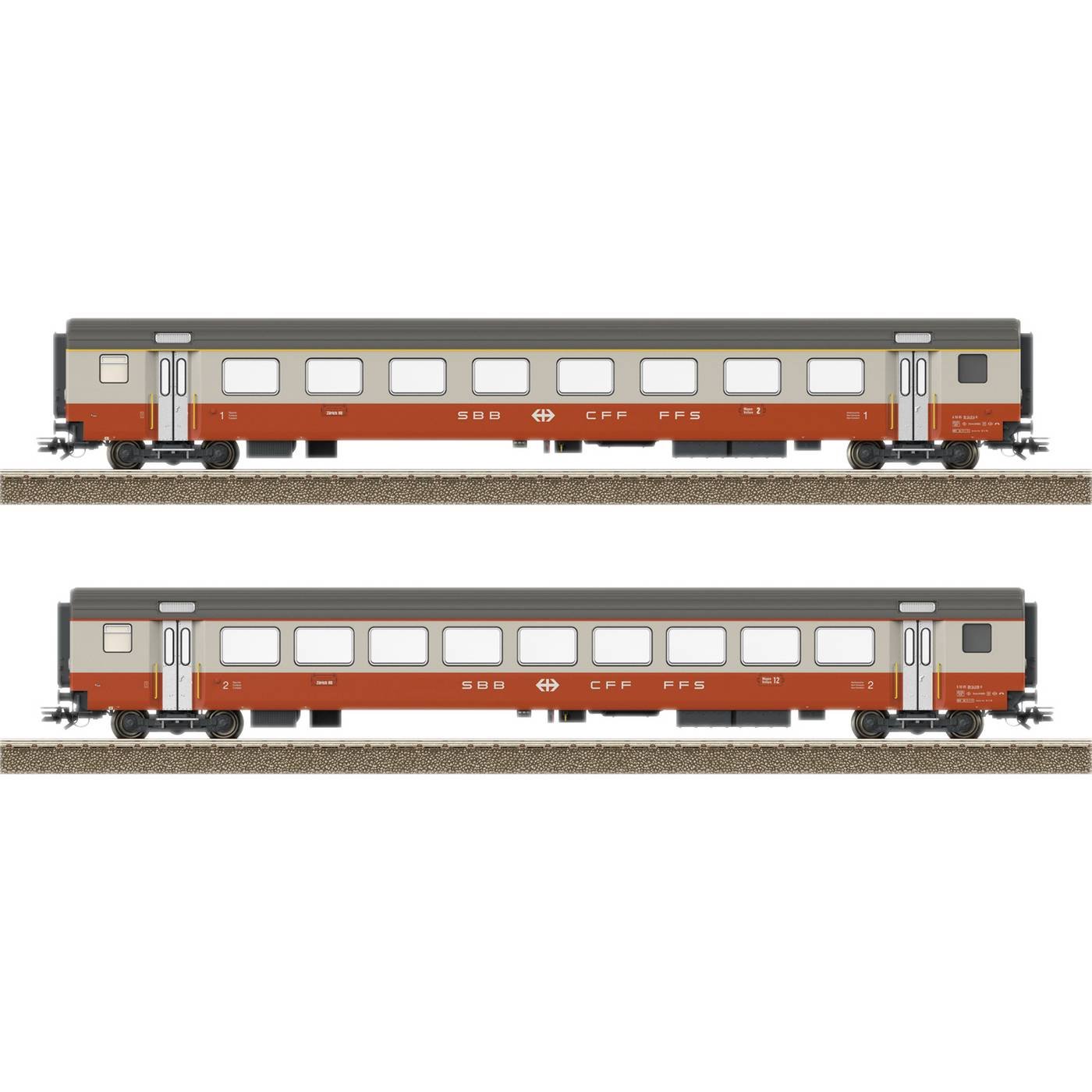 TRIX H0 23691 H0 set van 2 personenrijtuigen Swiss Express van de SBB