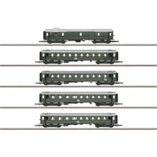 Märklin 87620 Z set van 5 sneltreinrijtuigen standaardbouwtype 1928 tot 1930 van de DB