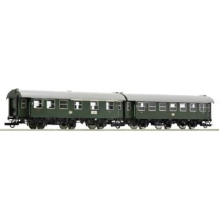 Roco 6200123 H0 2-delige set 1 ombouwwagen van de DB 1e/2e Klasse wagens, genus AB3yg, 2e klas rijtuigen, genus B3yge