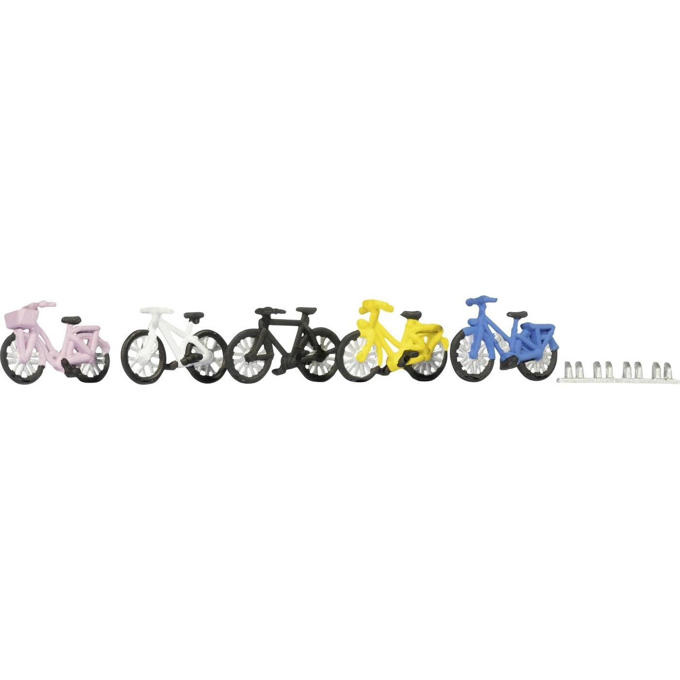 NOCH 0015895 H0 Fietsen figuren Kant-en-klaar model, Kunststof model, Handbeschilderd, Staand