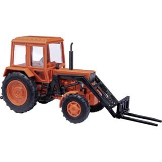 Busch 51308 H0 Landbouw Belarus MTS82, frontlader en vorktanden