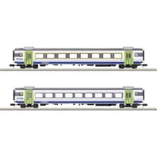 MiniTrix 18294 N set van 2 personenrijtuigen GoldenPassLine van de BLS