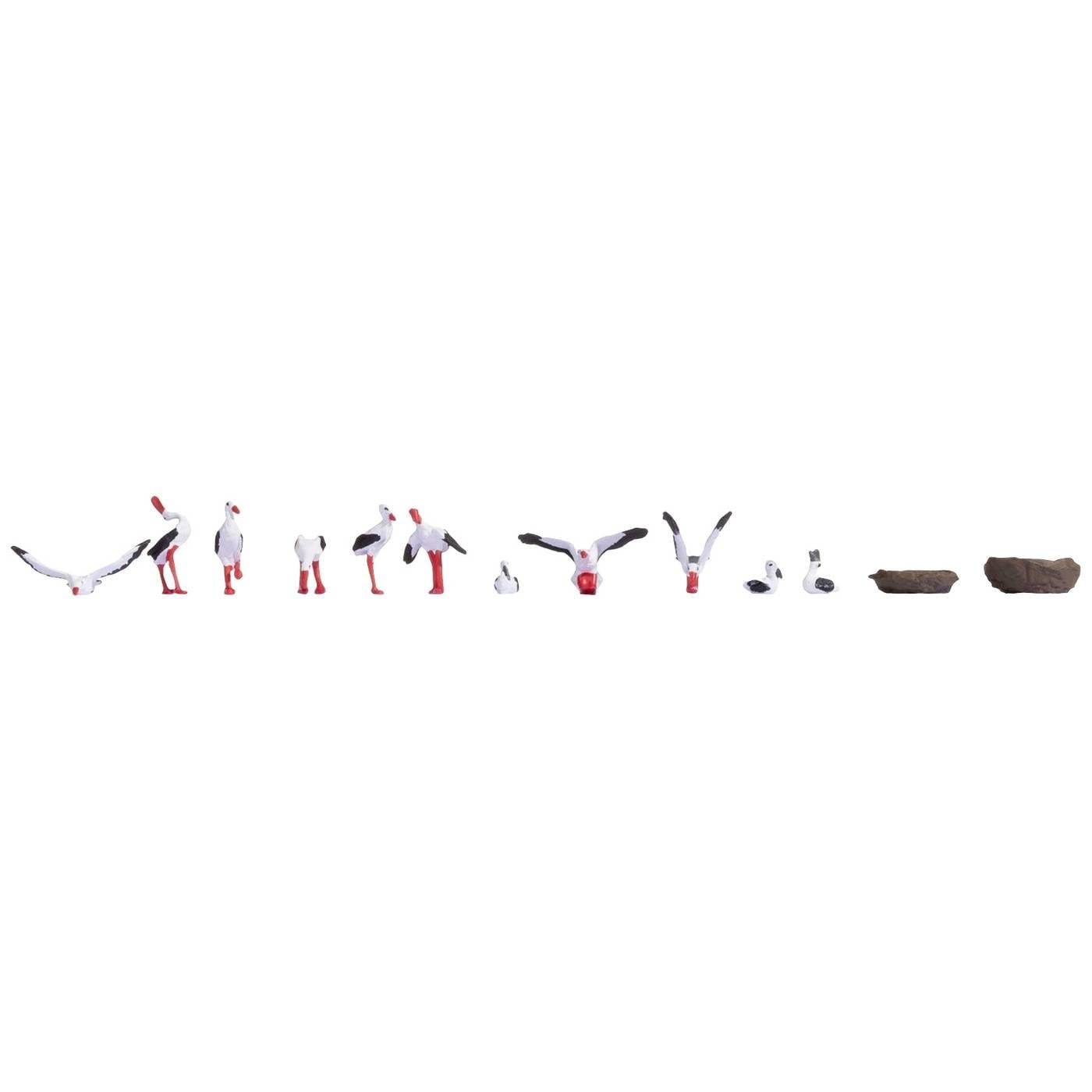 NOCH 15776 H0 Ooievaars figuren Kant-en-klaar model