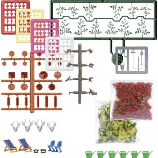 Busch 1836 H0 balkonset Bouwpakket