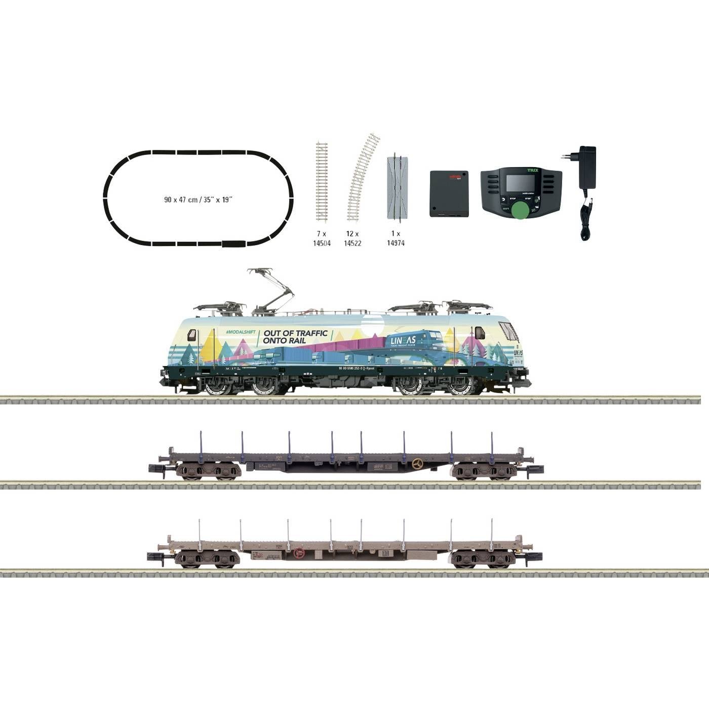 MiniTrix 11165 N startpakket goederentrein van Railpool AG