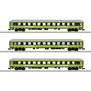 MiniTrix 15462 N set van 3 sneltreinrijtuigen FlixTrain van de trainpool, MHI