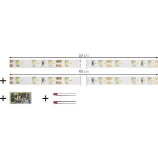 TAMS Elektronik 53-01450-02-C LED-strip Rijrichtingafhankelijk, Dimmen, Schakelen Met module Geschikt voor: Interieurverlichting voor rijtuig Warm-wit 1 set(s)