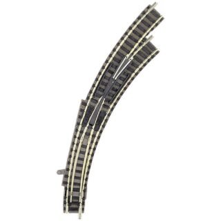 N Fleischmann Piccolo (met ballastbed) 9175 Gebogen wissel, Rechts 356.5 mm 45 ° 356.5 mm, 420 mm 1 stuk(s)