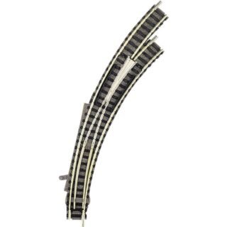 N Fleischmann Piccolo (met ballastbed) 9169 Gebogen wissel, Rechts 356.5 mm 45 ° 356.5 mm, 420 mm 1 stuk(s)