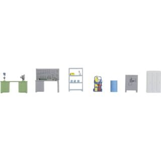 NOCH 14819 H0 werkplaatstoebehoren Kant-en-klaar model