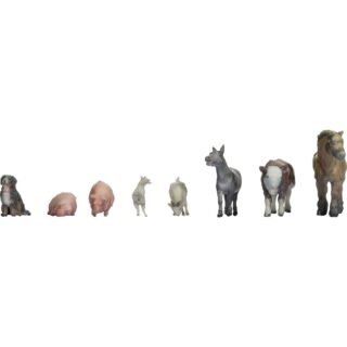NOCH 44705 Z Boerderijdieren figuren Geverfd, Zittend, Staand