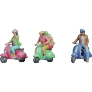 NOCH 44835 Z Scooterrijders figuren Geverfd, Zittend