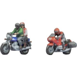 NOCH 44837 Z Motorrijders figuren Geverfd, Zittend