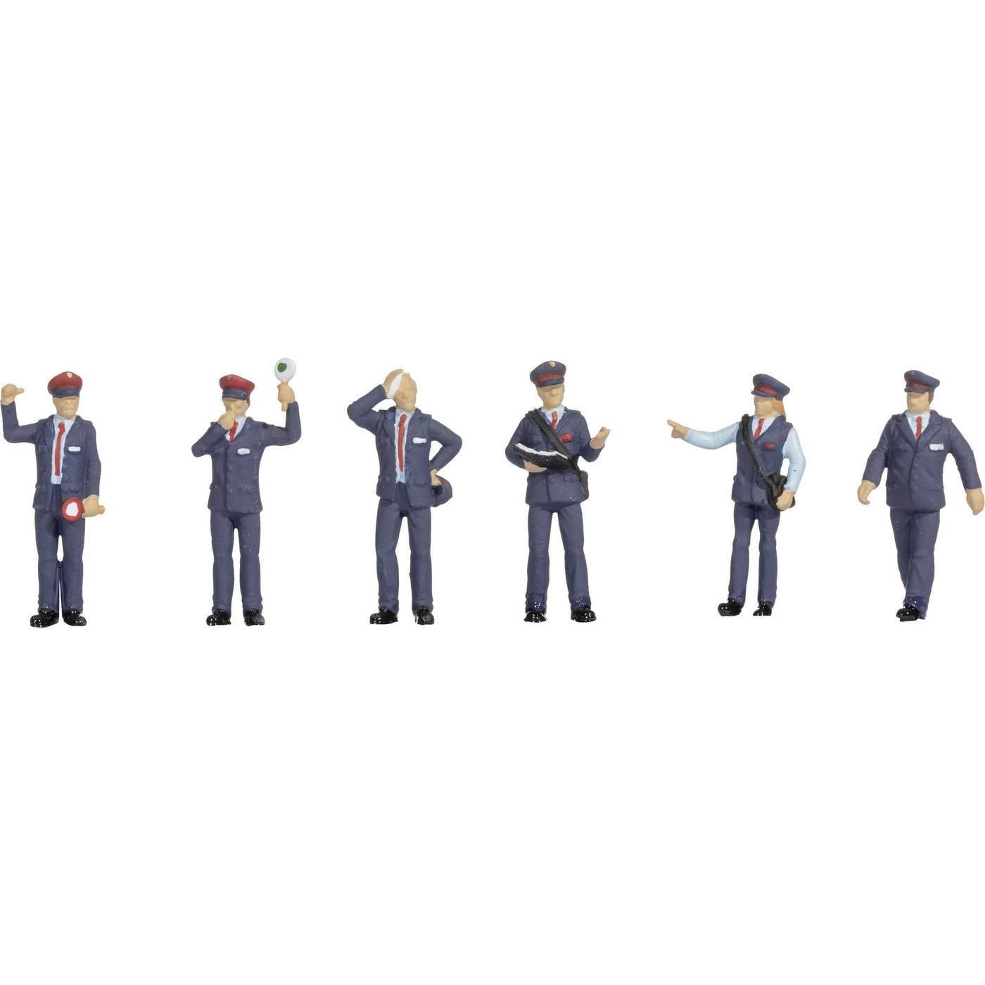 NOCH 15259 H0 Spoorwegpersoneel Duitsland figuren Geverfd, Staand