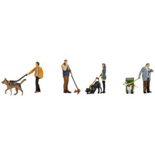 NOCH 36471 N Mensen met honden figuren Geverfd