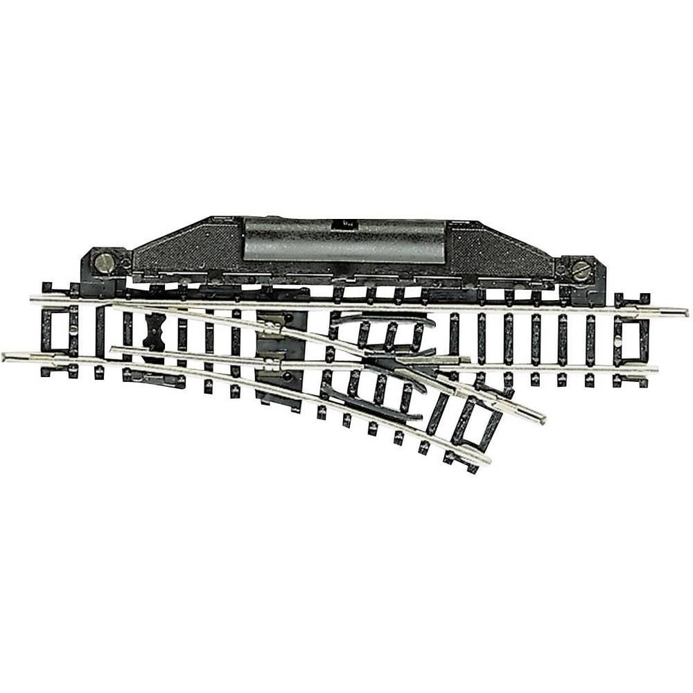 22255 N Fleischmann rails (zonder ballastbed) Wissel, Rechts 104.2 mm 24 ° 194.6 mm 1 stuk(s)