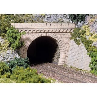 Auhagen 41 587 H0 Tunnelportaal 2-sporig Kunststof model