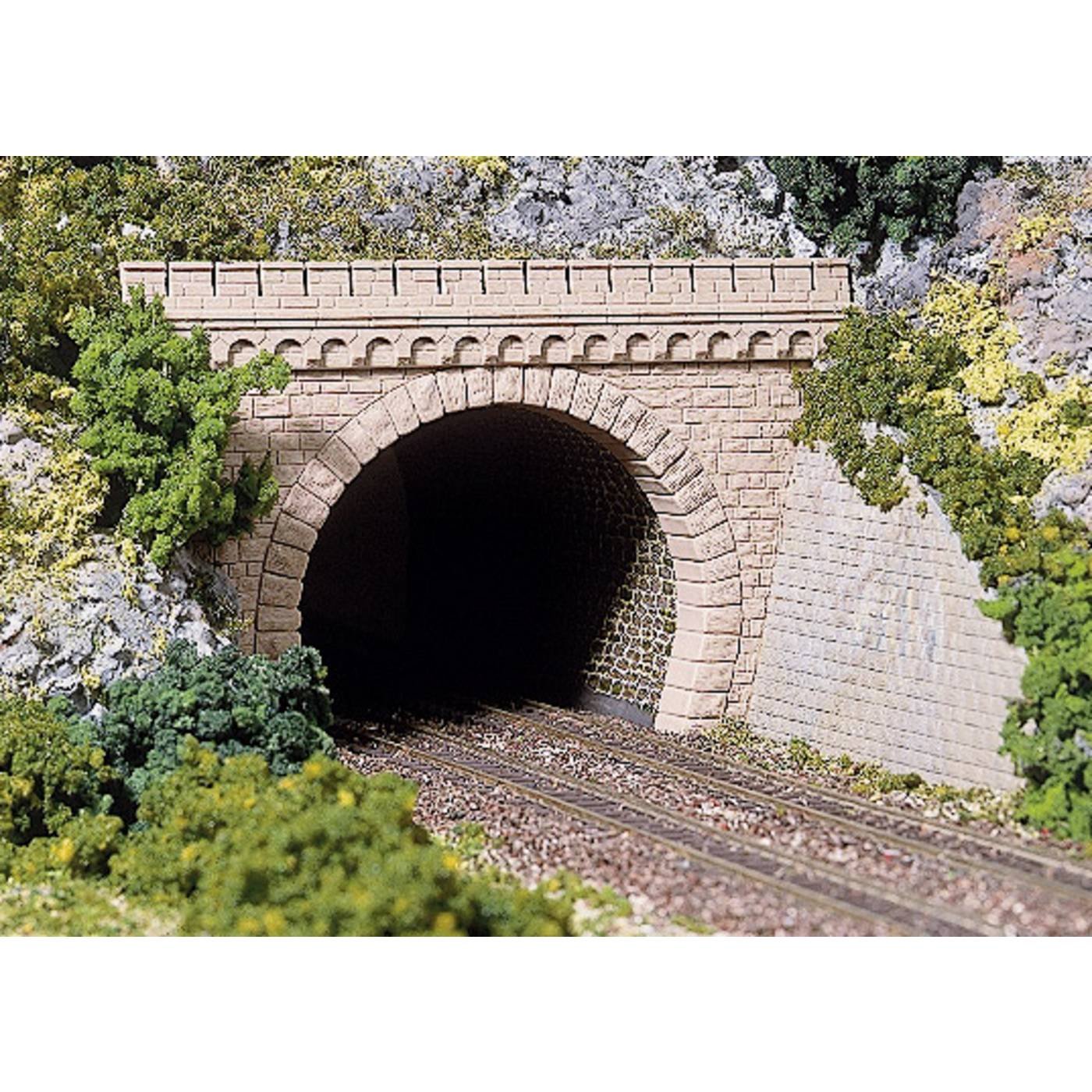 Auhagen 41 587 H0 Tunnelportaal 2-sporig Kunststof model