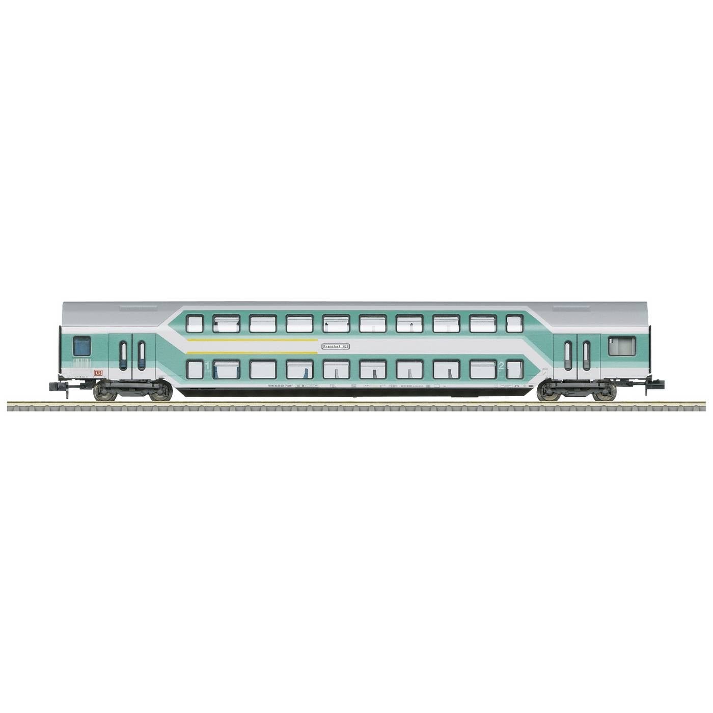 MiniTrix 18419 N dubbeldeksrijtuig DABz 755m 1e/2e klas van de DB AG