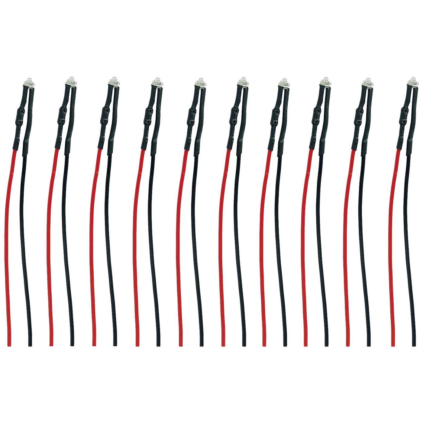 TAMS Elektronik 81-50067-10-C LED Permanent licht Met aansluitdraden Geschikt voor: LED Groen 10 stuk(s)